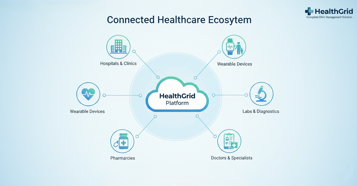 Connected Healthcare Ecosystem Diagram