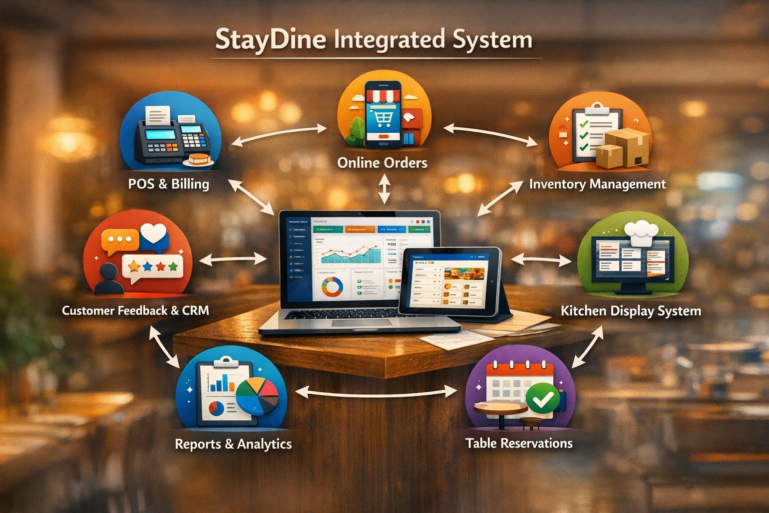 StayDine Integrated System Diagram